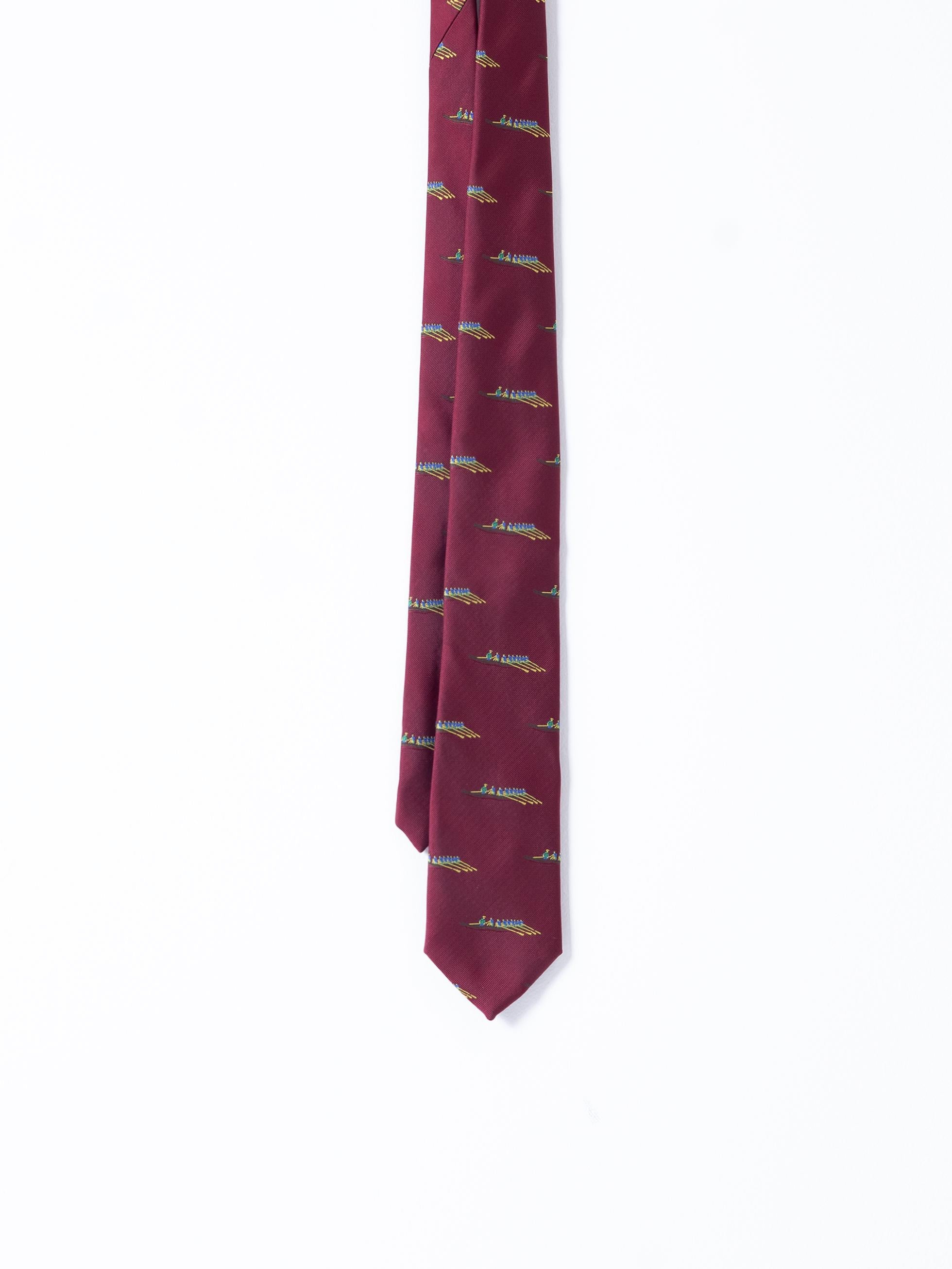 BURGUNDY ROWING TIE