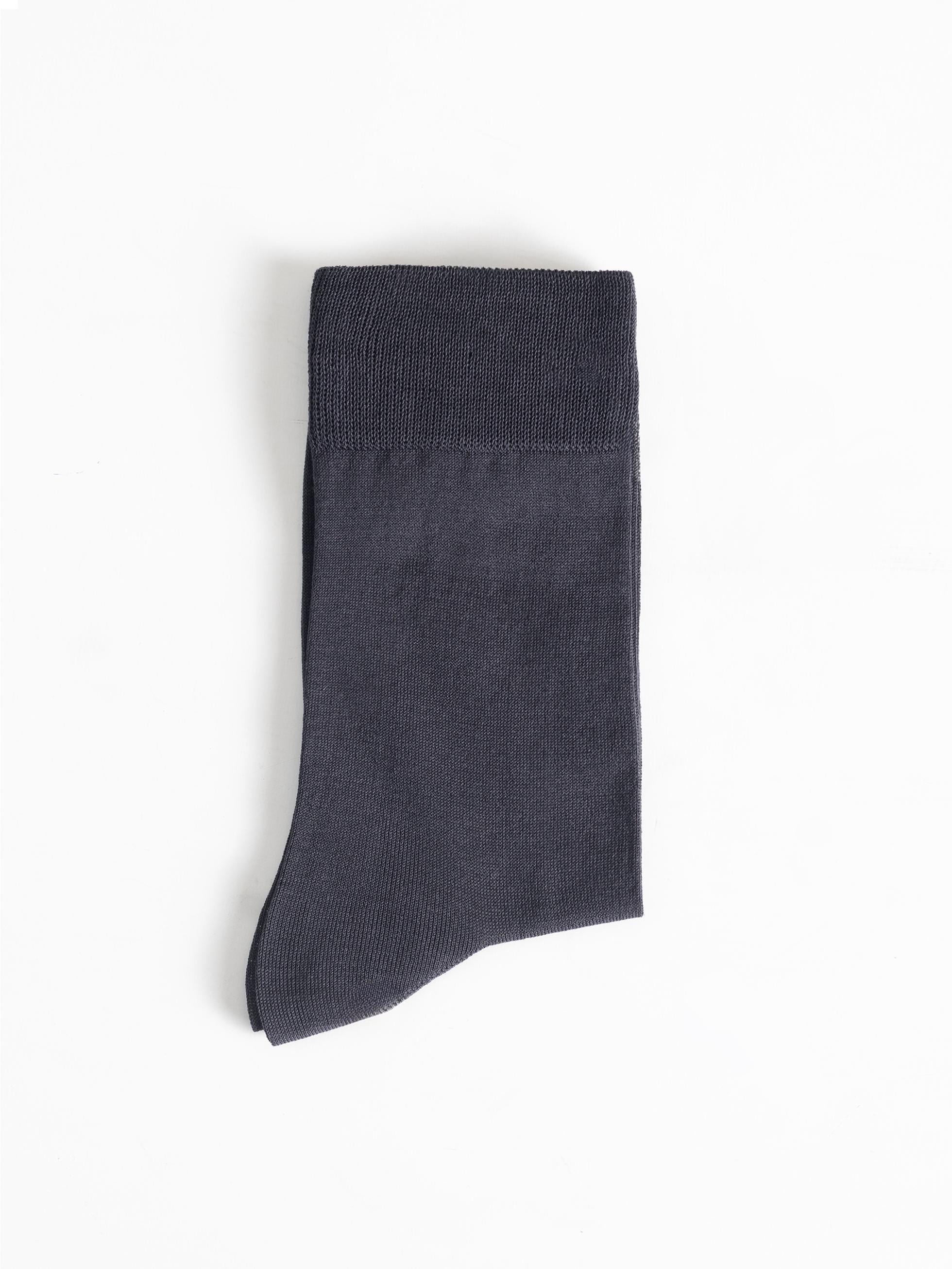 GREY MERCERIZED SOCK