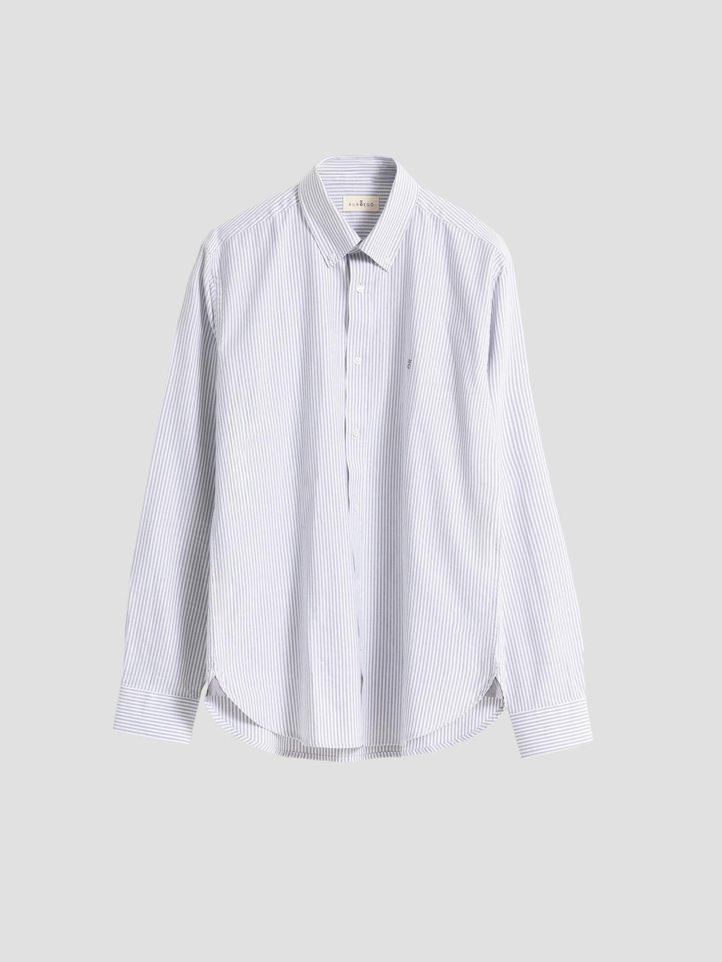 GREY OXFORD STRIPPED SHIRT