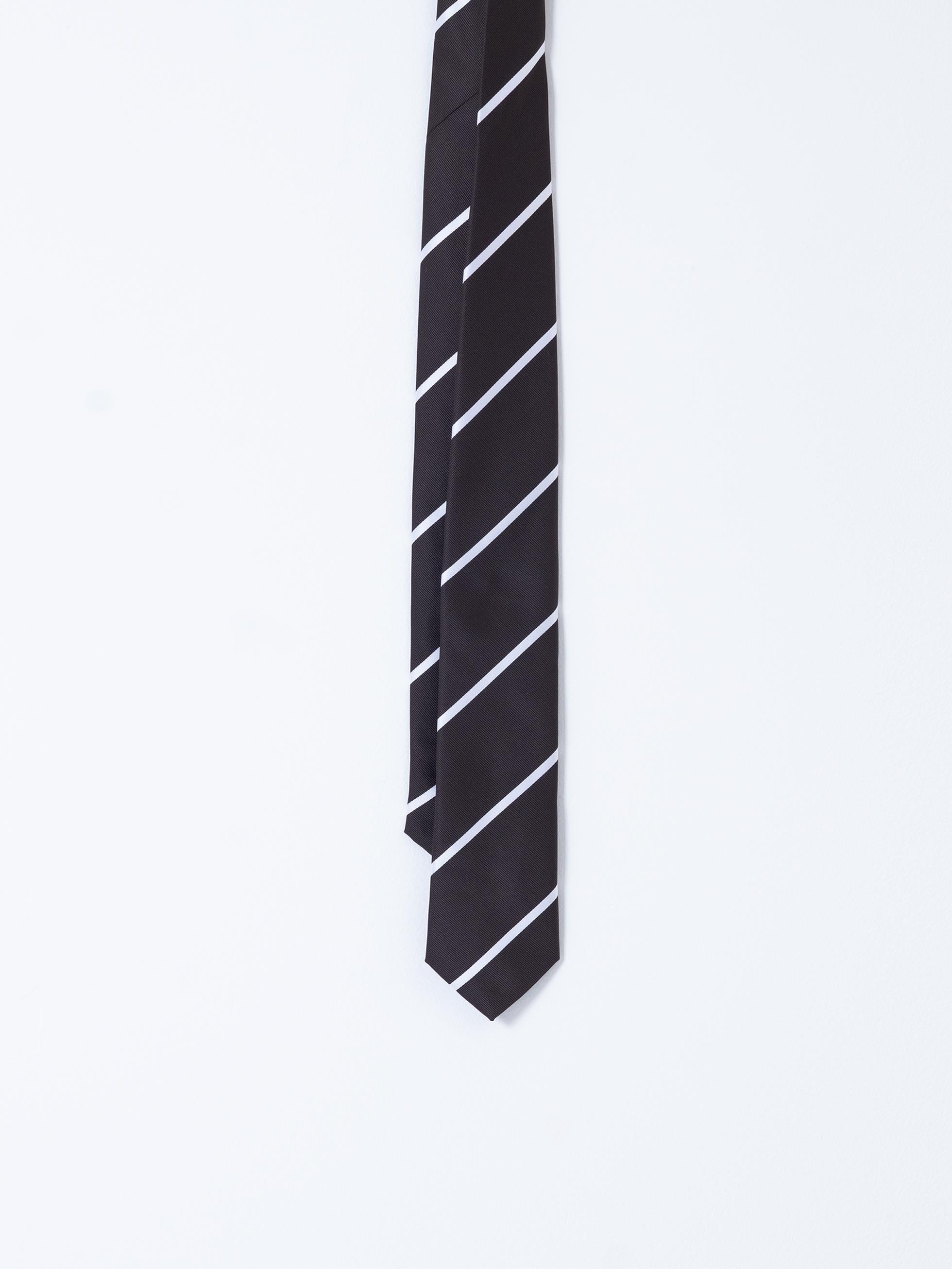 BROWN STRIPED TIE