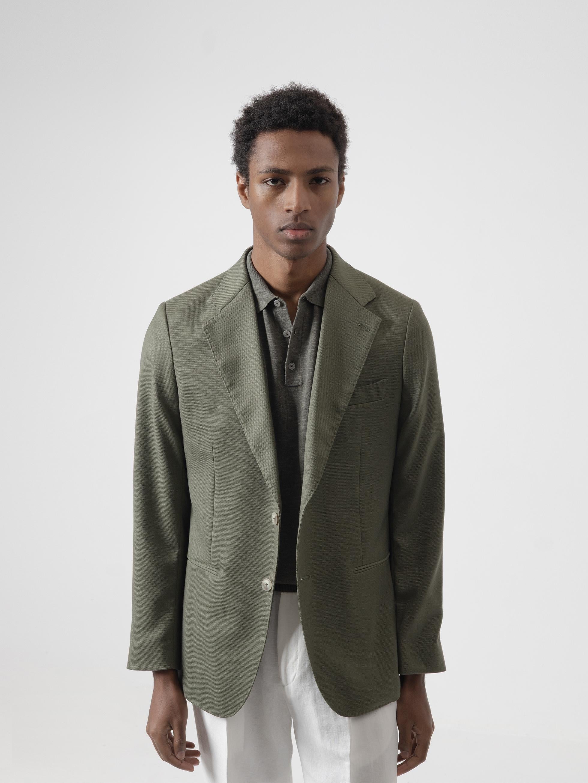 GREEN STRUCTURE BLAZER