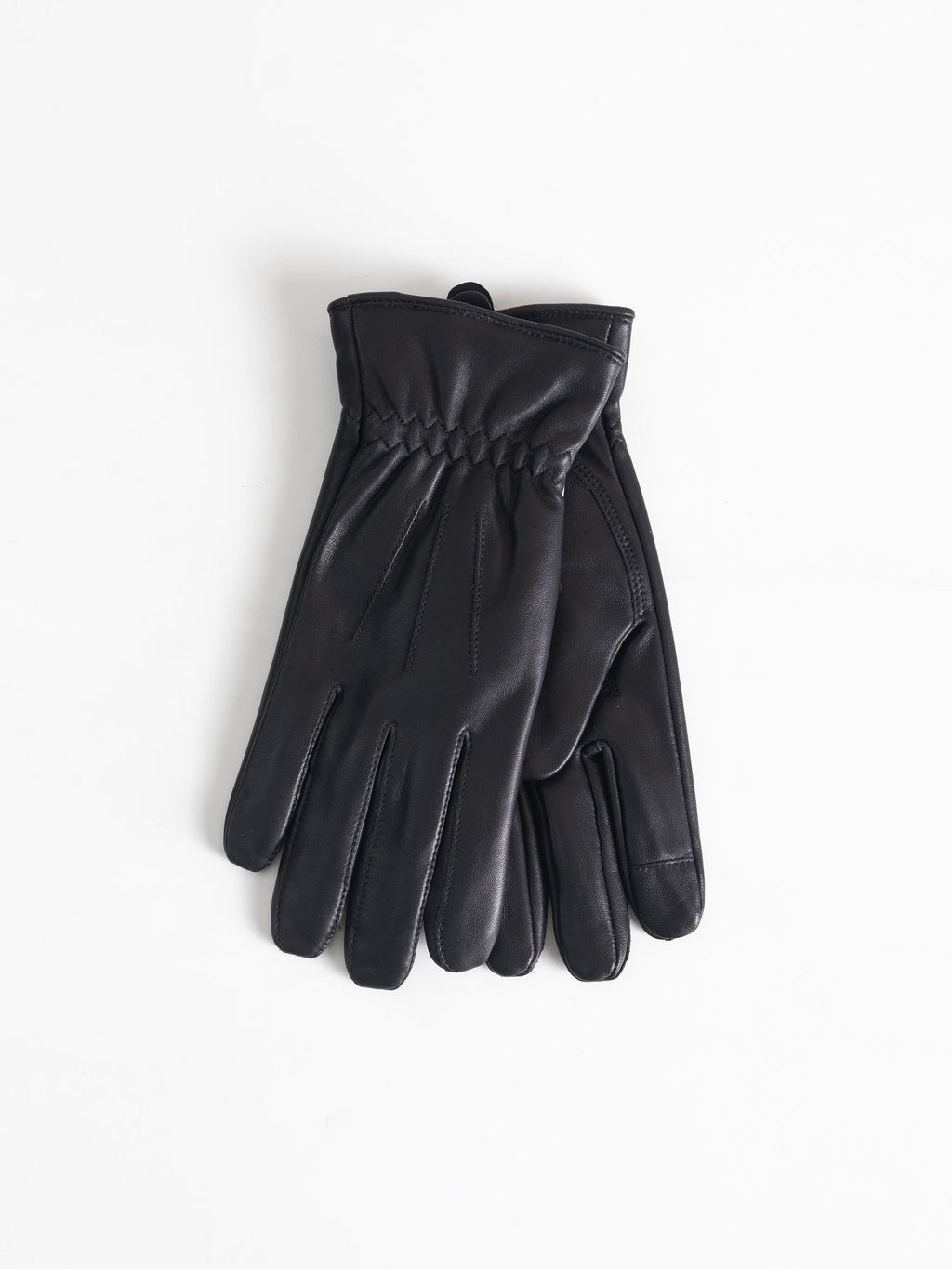 BLACK COW LEATHER GLOVES