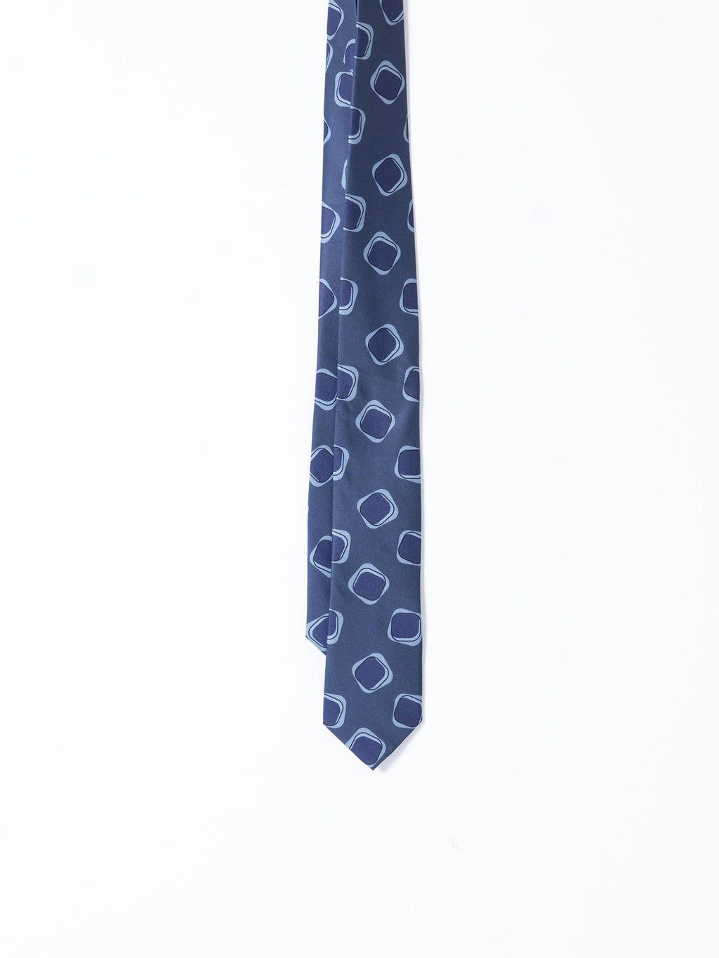 BLUE GEOMETRIC PRINT TIE