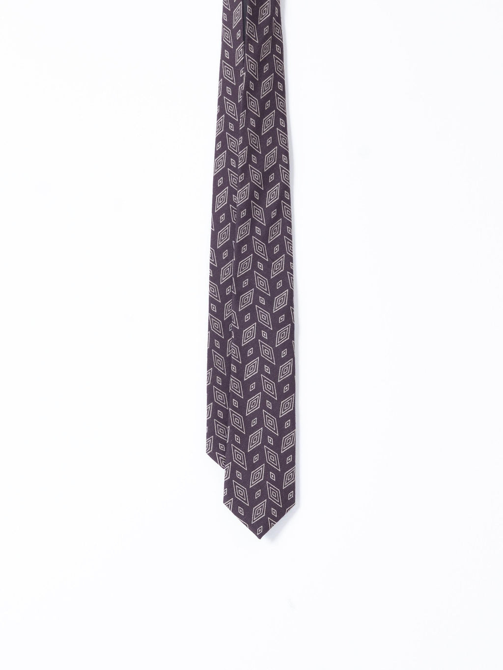 BURGUNDY RHOMBUS TIE