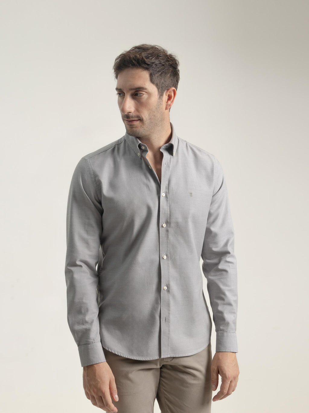 CEDAR GREEN COTTON OXFORD SHIRT
