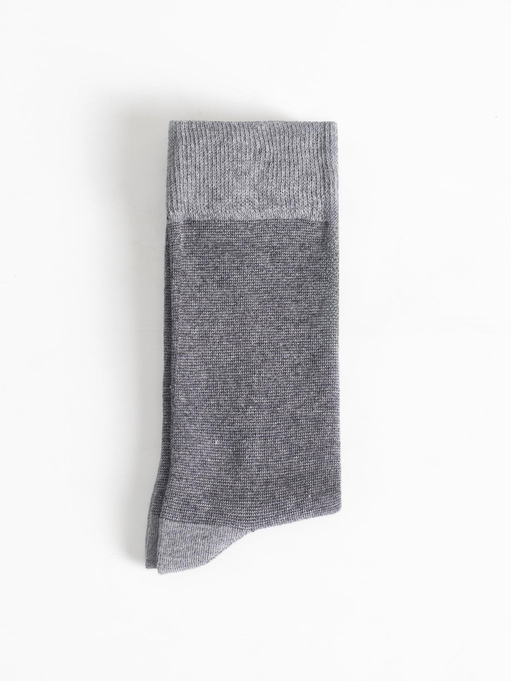 GREY MICRO-STRIPE COTTON SOCKS