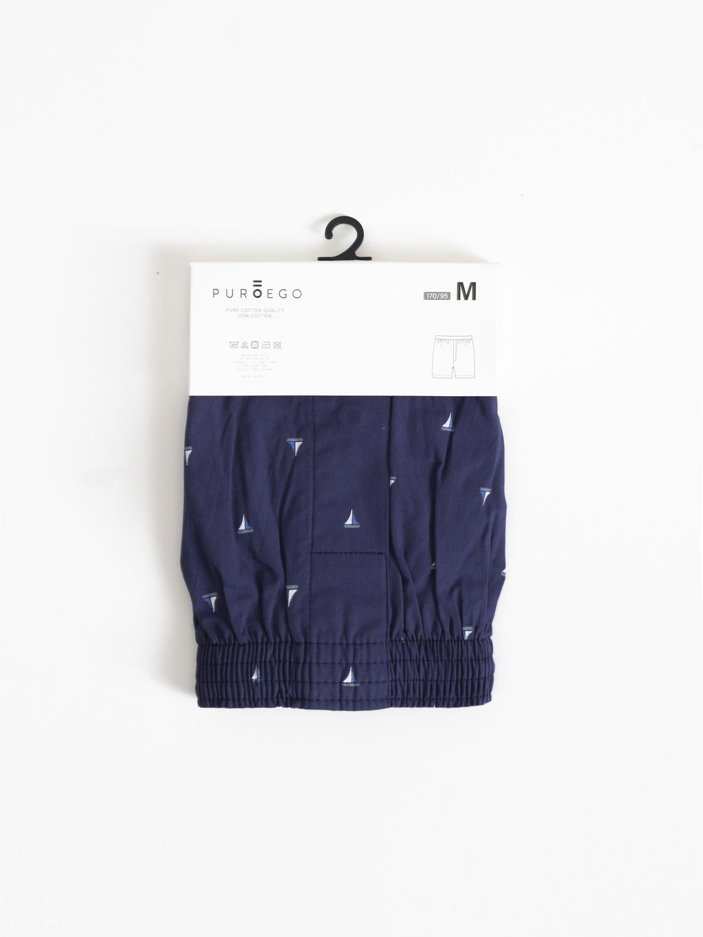 FANTASY NAVY COTTON BOXER SHORTS