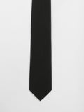 BLACK MICRO CHECKERED TEXTURE TIE