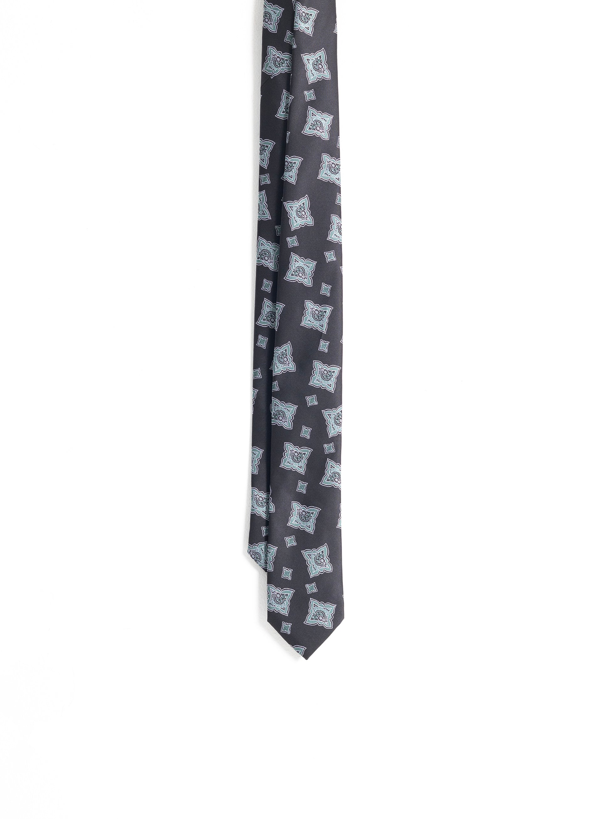BLACK PRINTED TIE