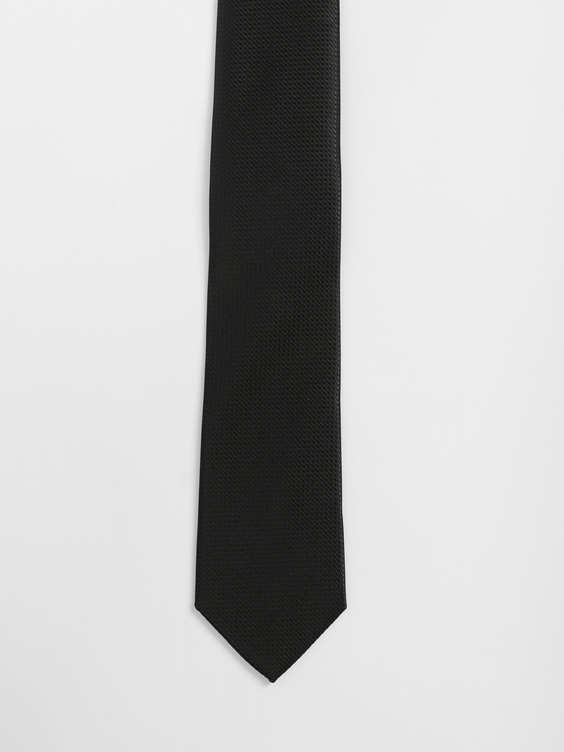 BLACK TEXTURE TIE