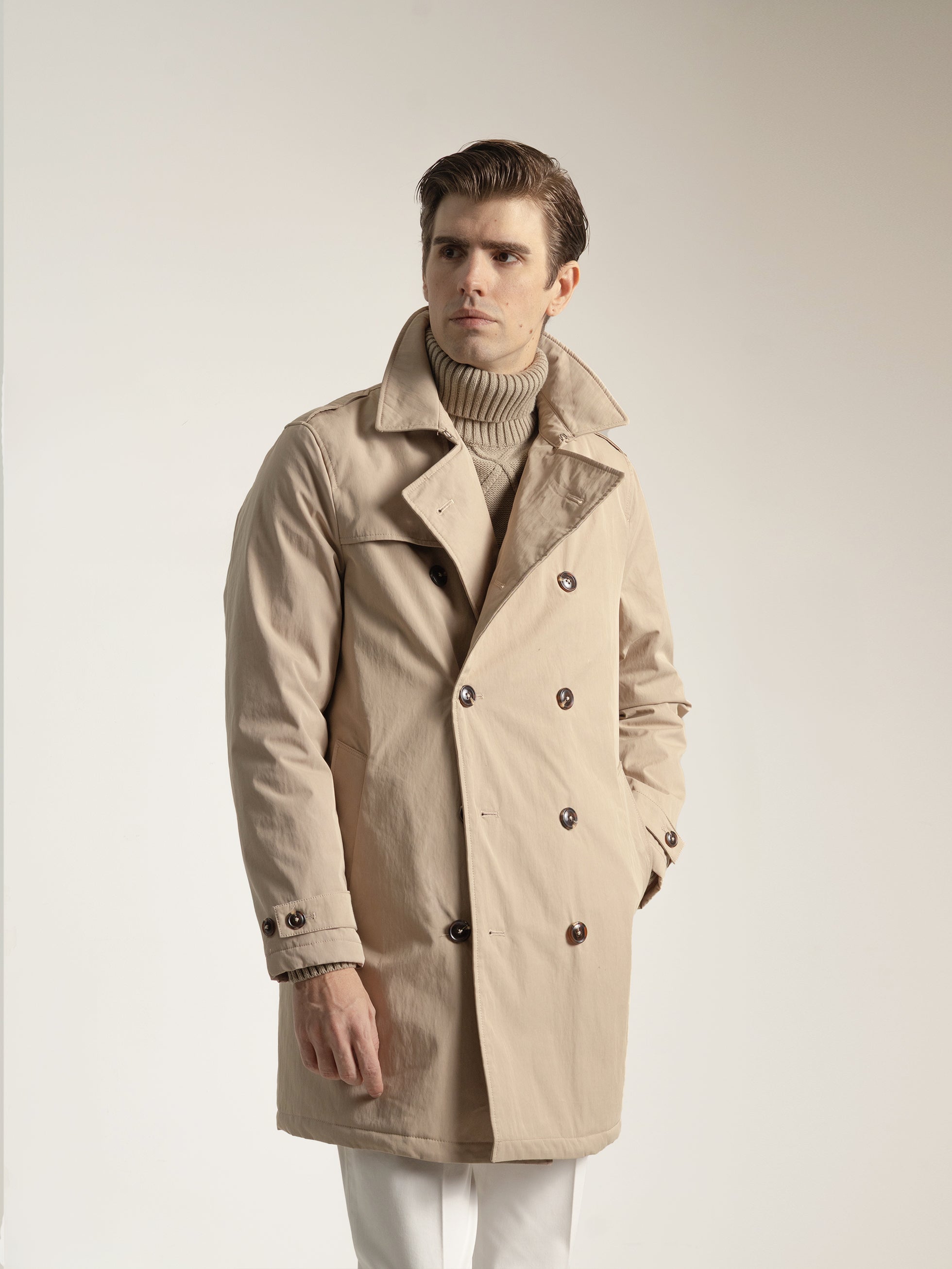 BEIGE RAINCOAT
