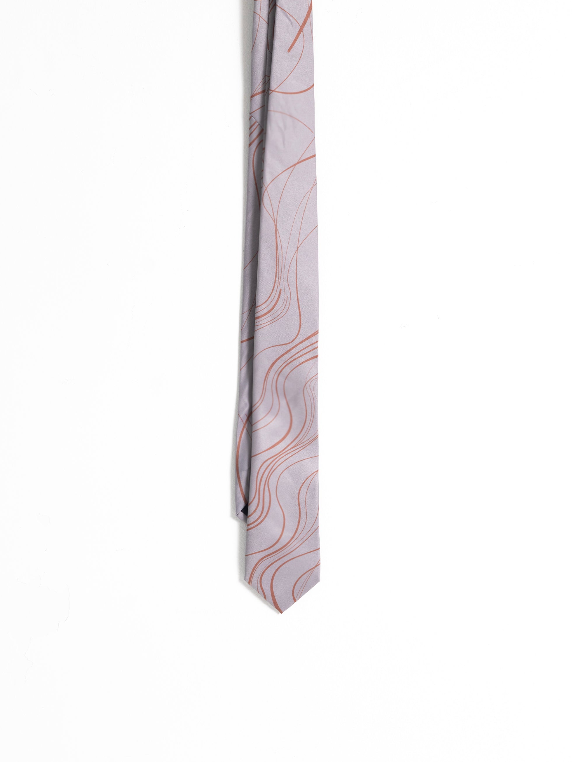 GRAY WAVES TIE