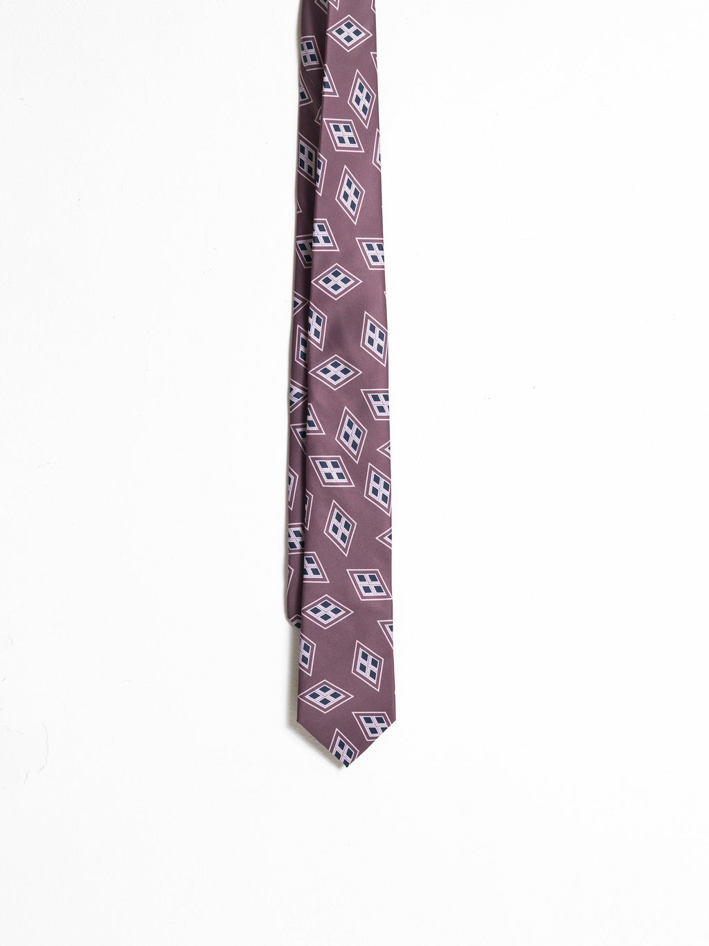 BROWN ABSTRACT MOTIF TIE