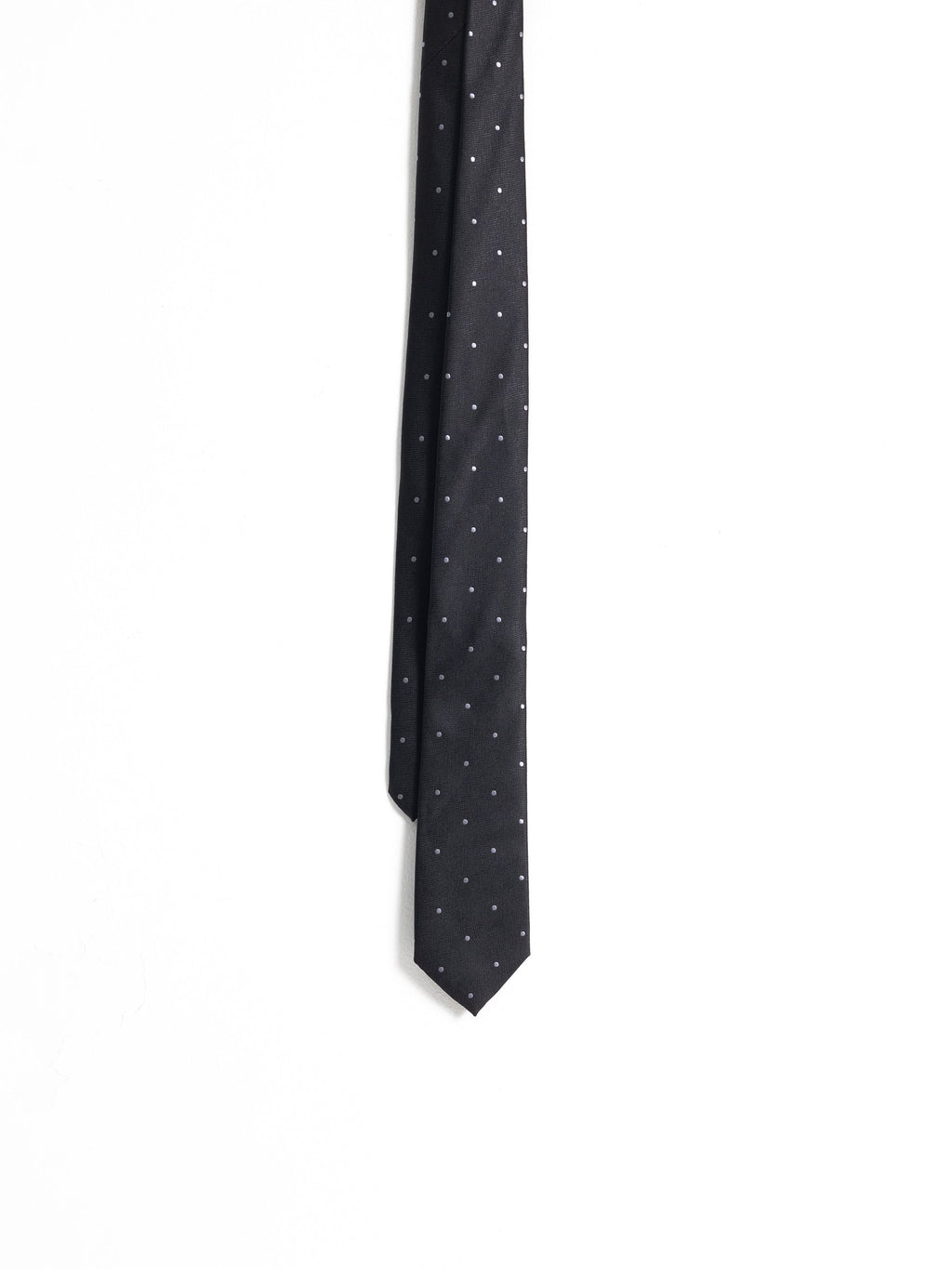 BLACK POLKA DOTS TIE