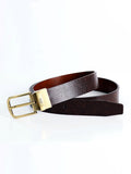 BROWN REVERSIBLE LEATHER BELT