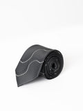 DARK GREY WAVES TIE