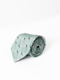 LIGHT GREEN OVAL PATTERNS TIE