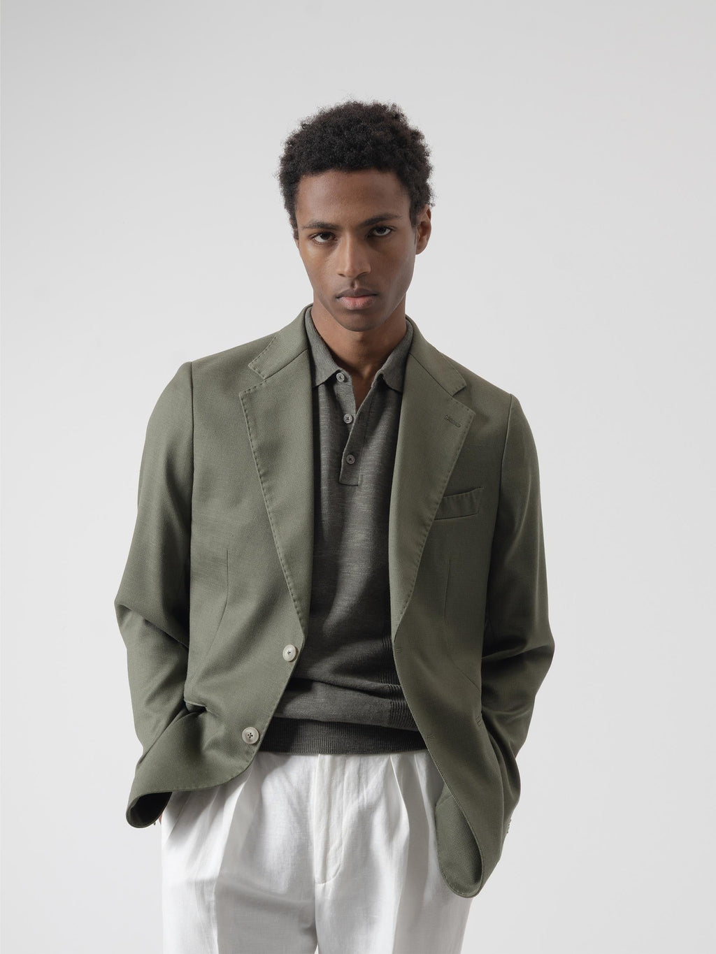 GREEN STRUCTURE BLAZER
