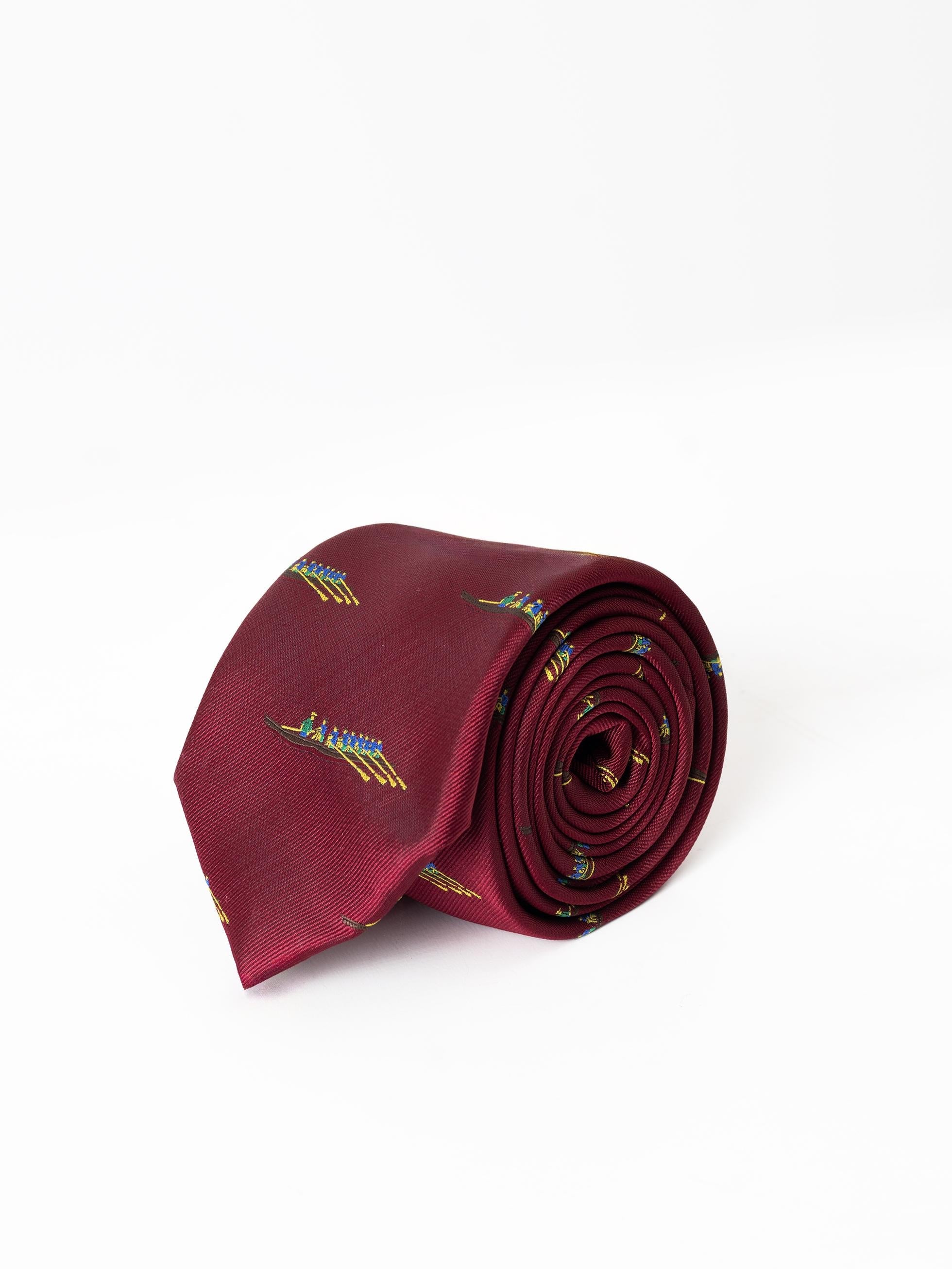 BURGUNDY ROWING TIE