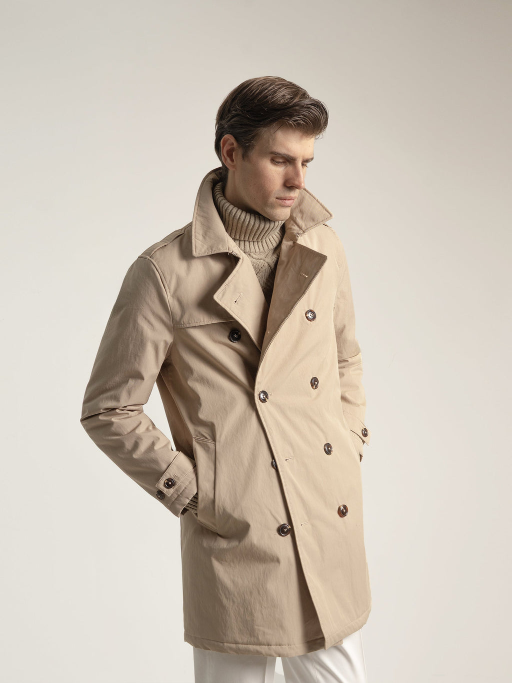 BEIGE RAINCOAT