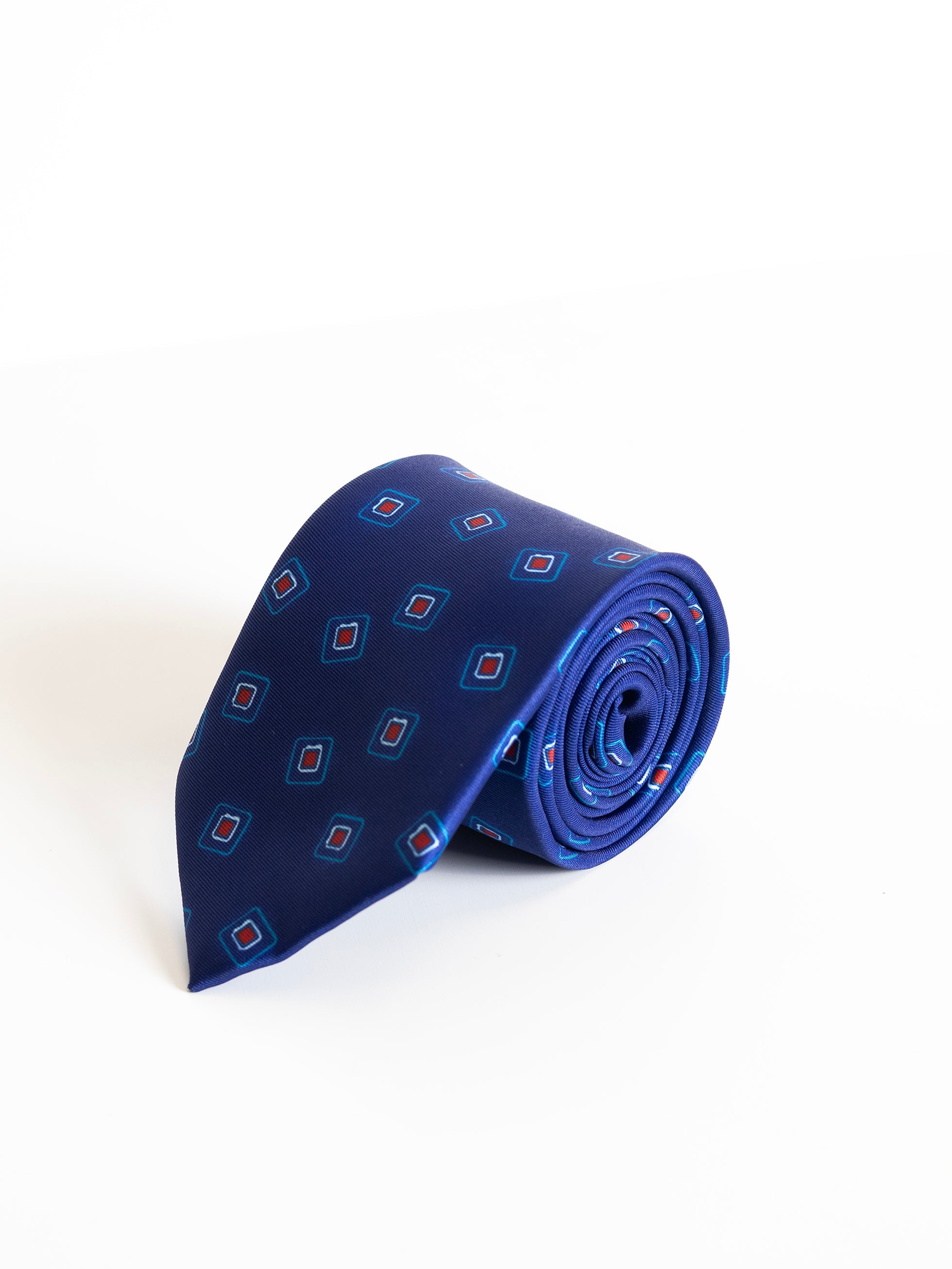 BLUE VINTAGE PATTERN TIE