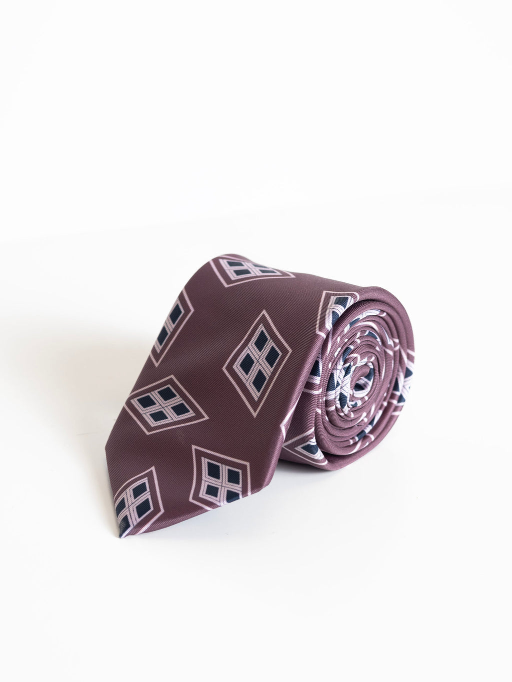 BROWN ABSTRACT MOTIF TIE