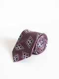 BROWN ABSTRACT MOTIF TIE