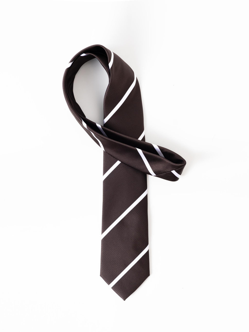 BROWN STRIPED TIE