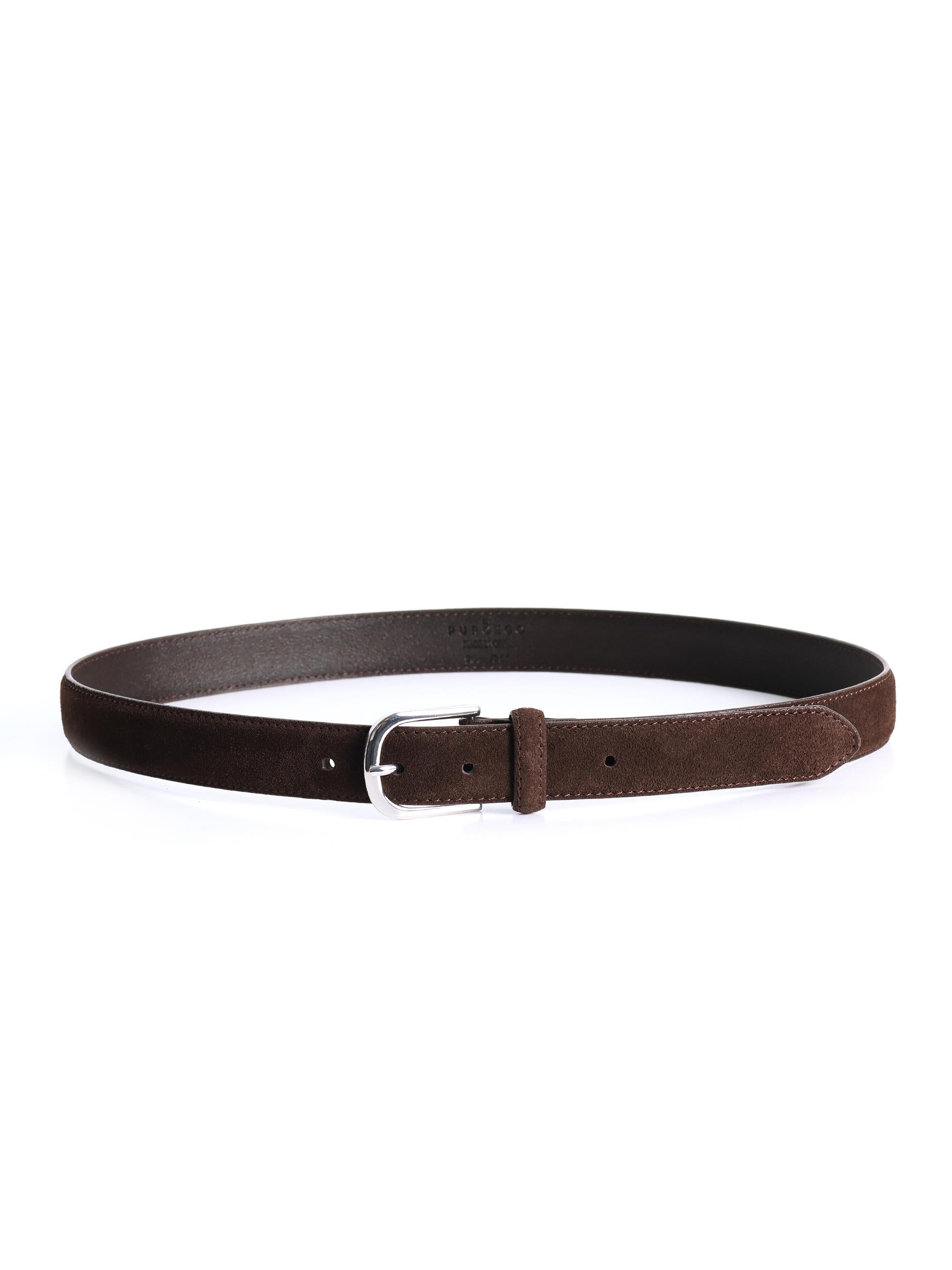 BROWN SUEDE BELT