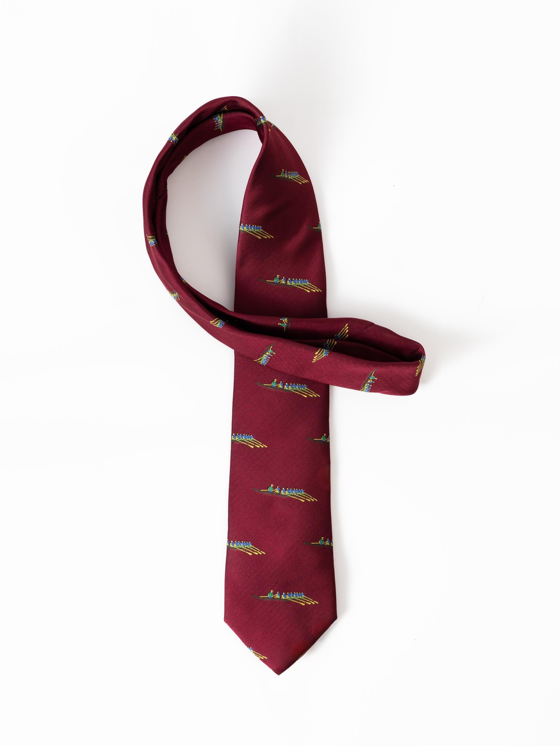 BURGUNDY ROWING TIE
