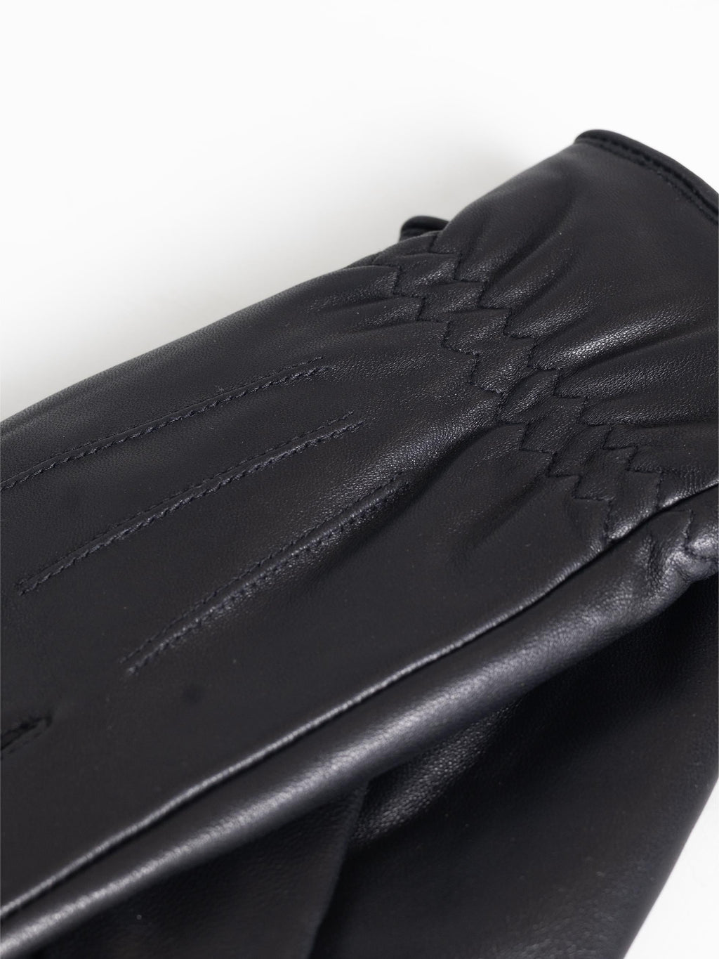 BLACK COW LEATHER GLOVES