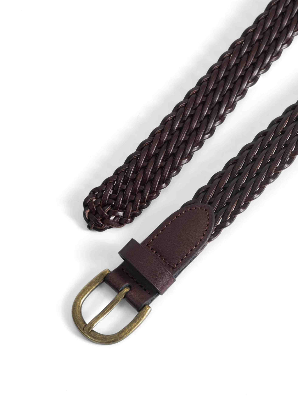 LEATHER BRAIDED BELT