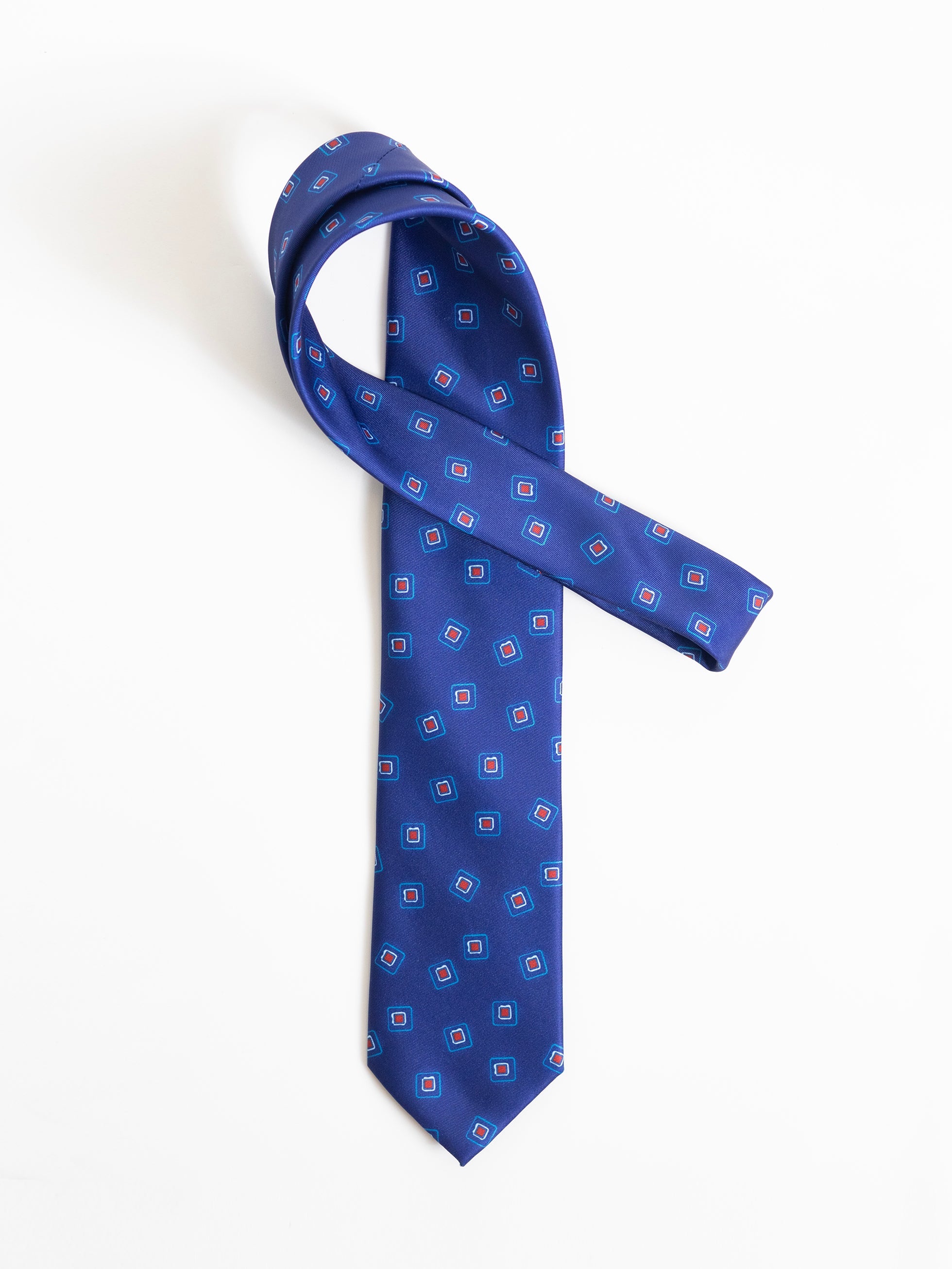 BLUE VINTAGE PATTERN TIE