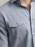 LIGHT BLUE POCKETS SHIRT