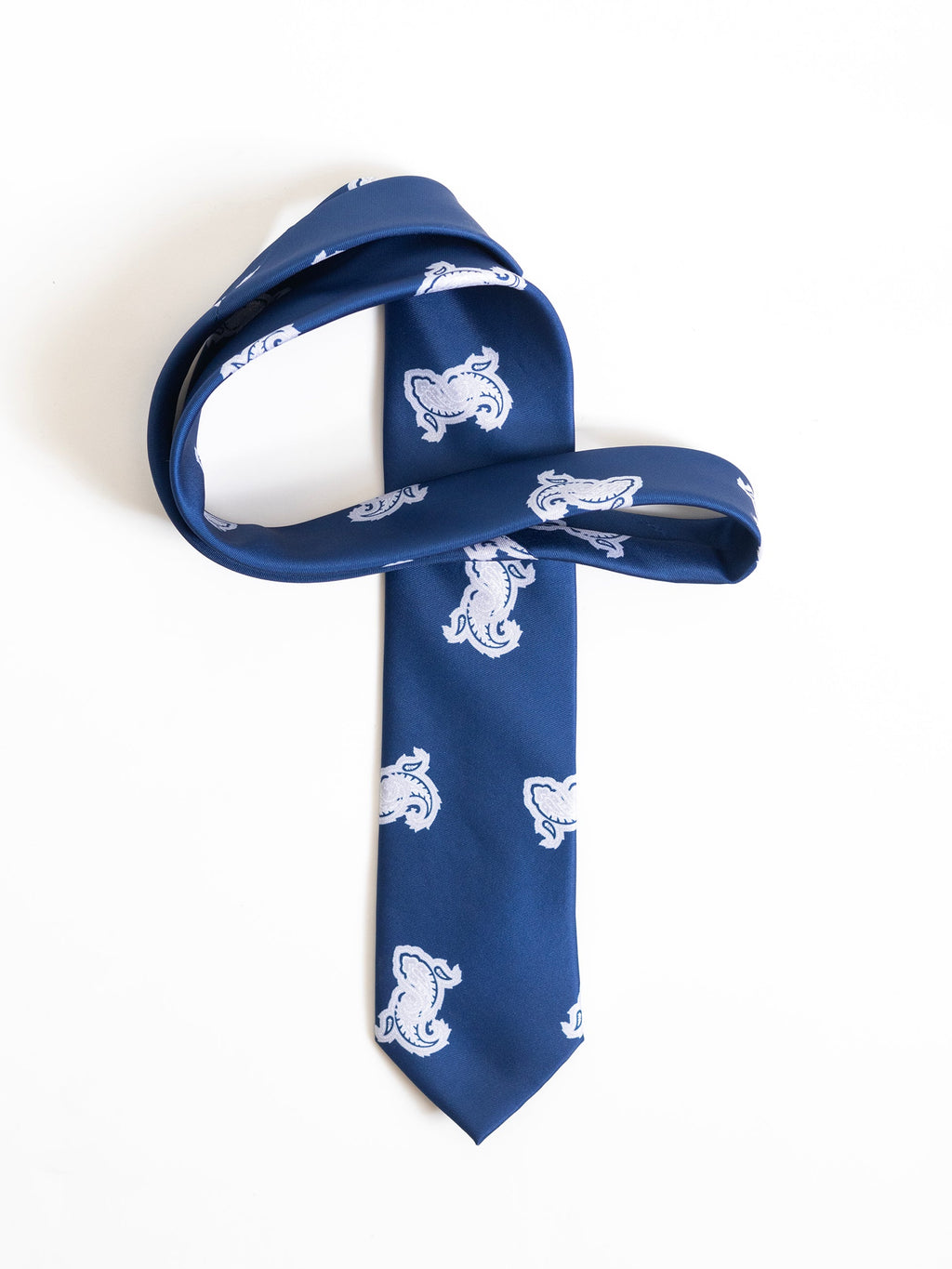 INK BLUE PAISLEY TIE