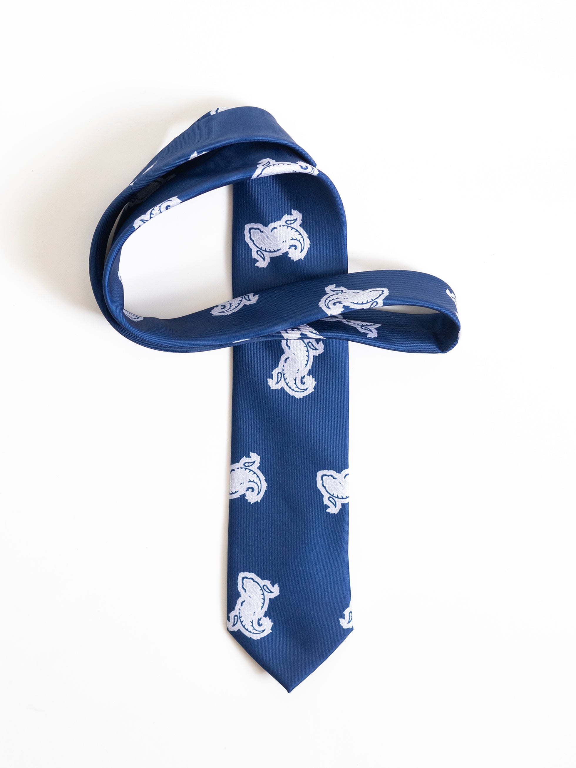 INK BLUE PAISLEY TIE