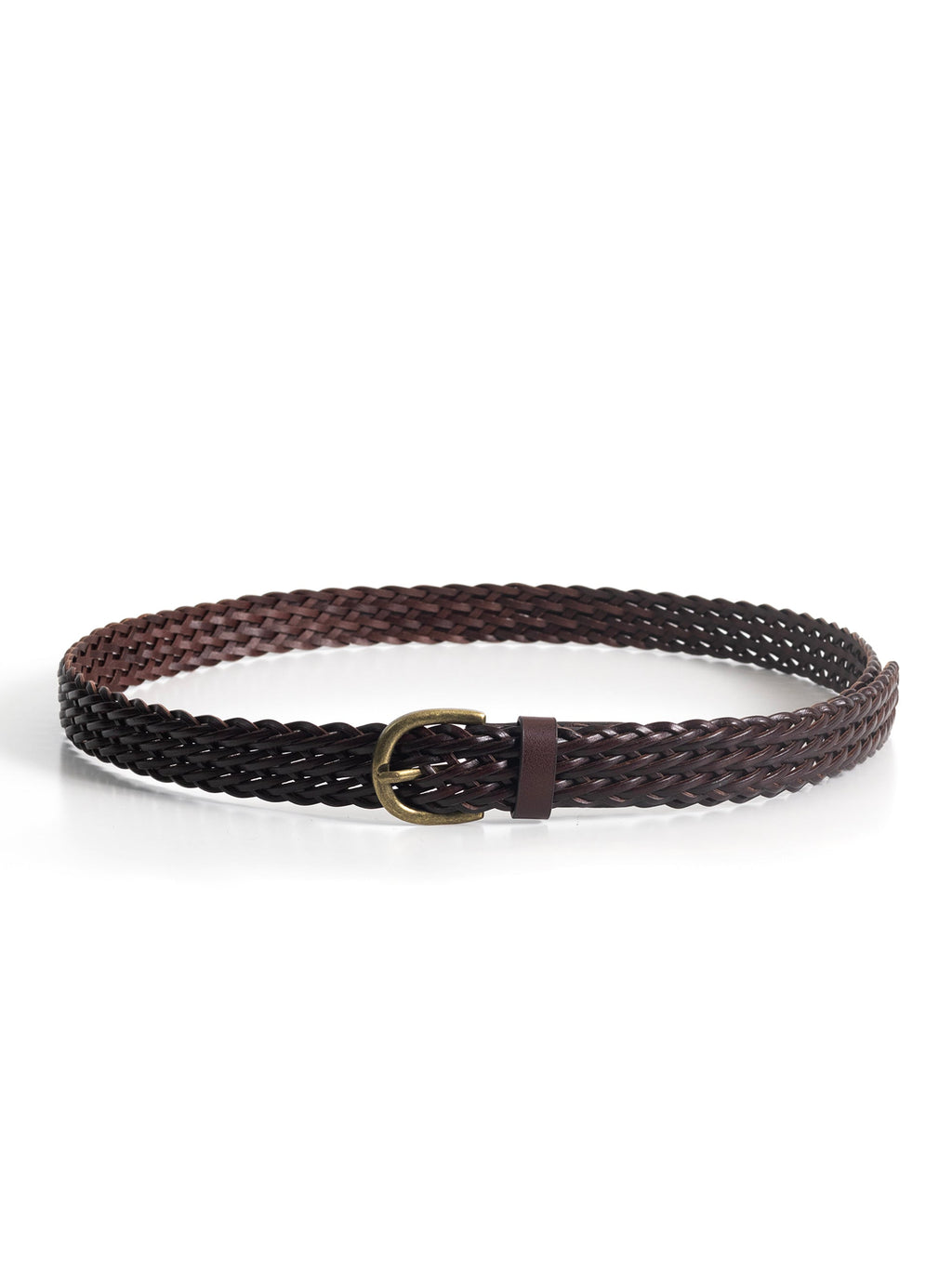 LEATHER BRAIDED BELT
