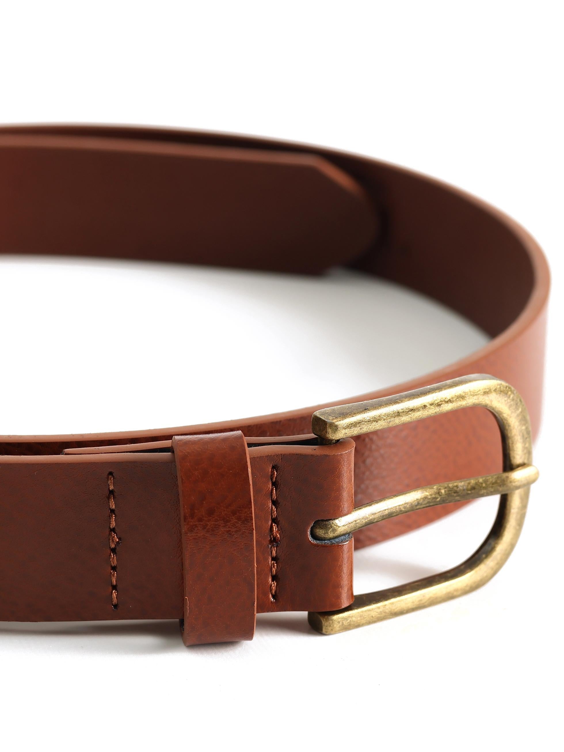 BROWN CASUAL LEATHER BELT