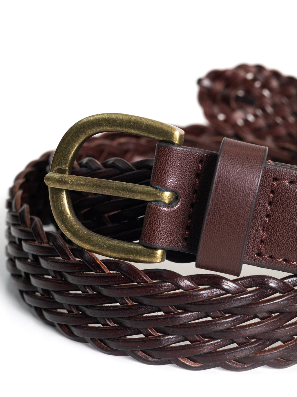 LEATHER BRAIDED BELT