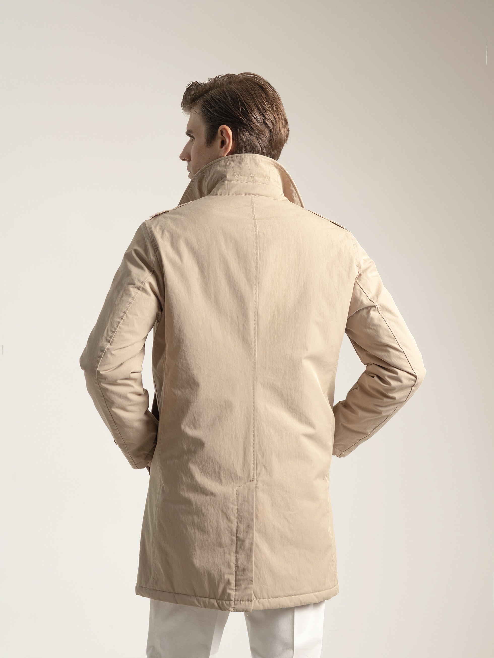 BEIGE RAINCOAT