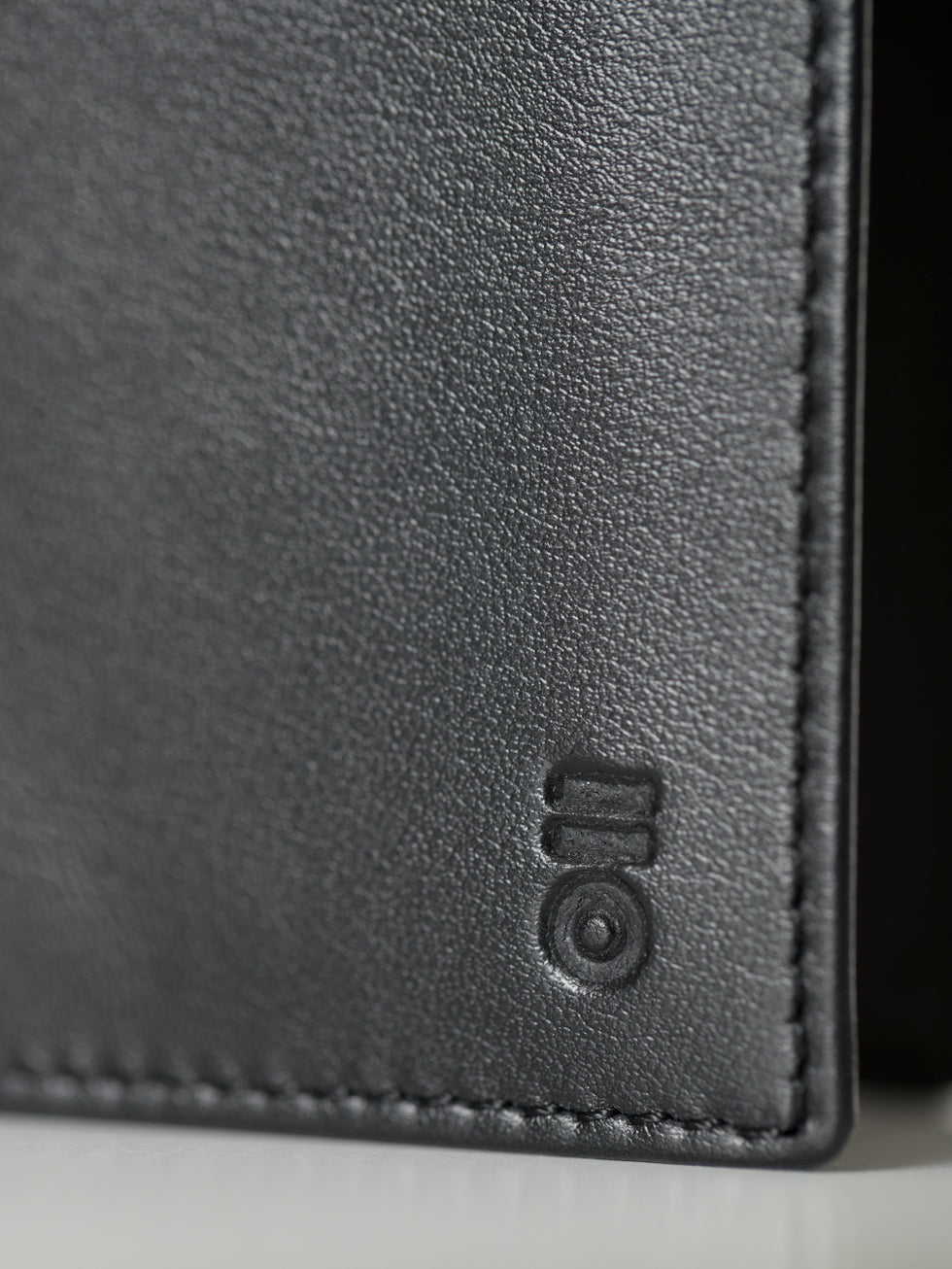 Black leather wallet