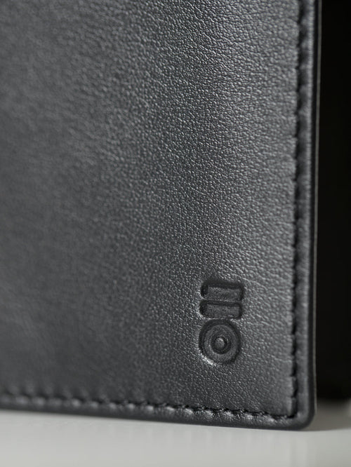 Black leather wallet