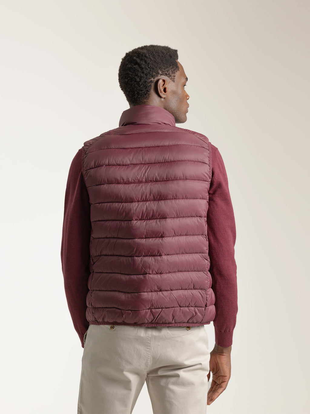 BURGUNDY ULTRA LIGHT QUILTED VEST