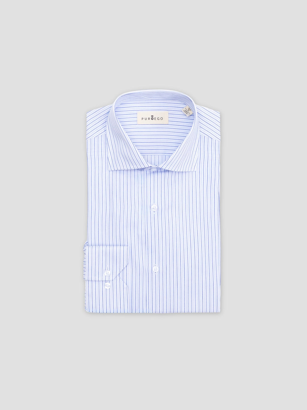 BLUE STRIPED DRESS SHIRT