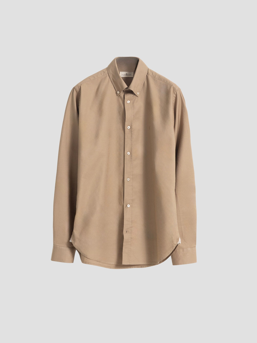 CAMEL COTTON OXFORD SHIRT