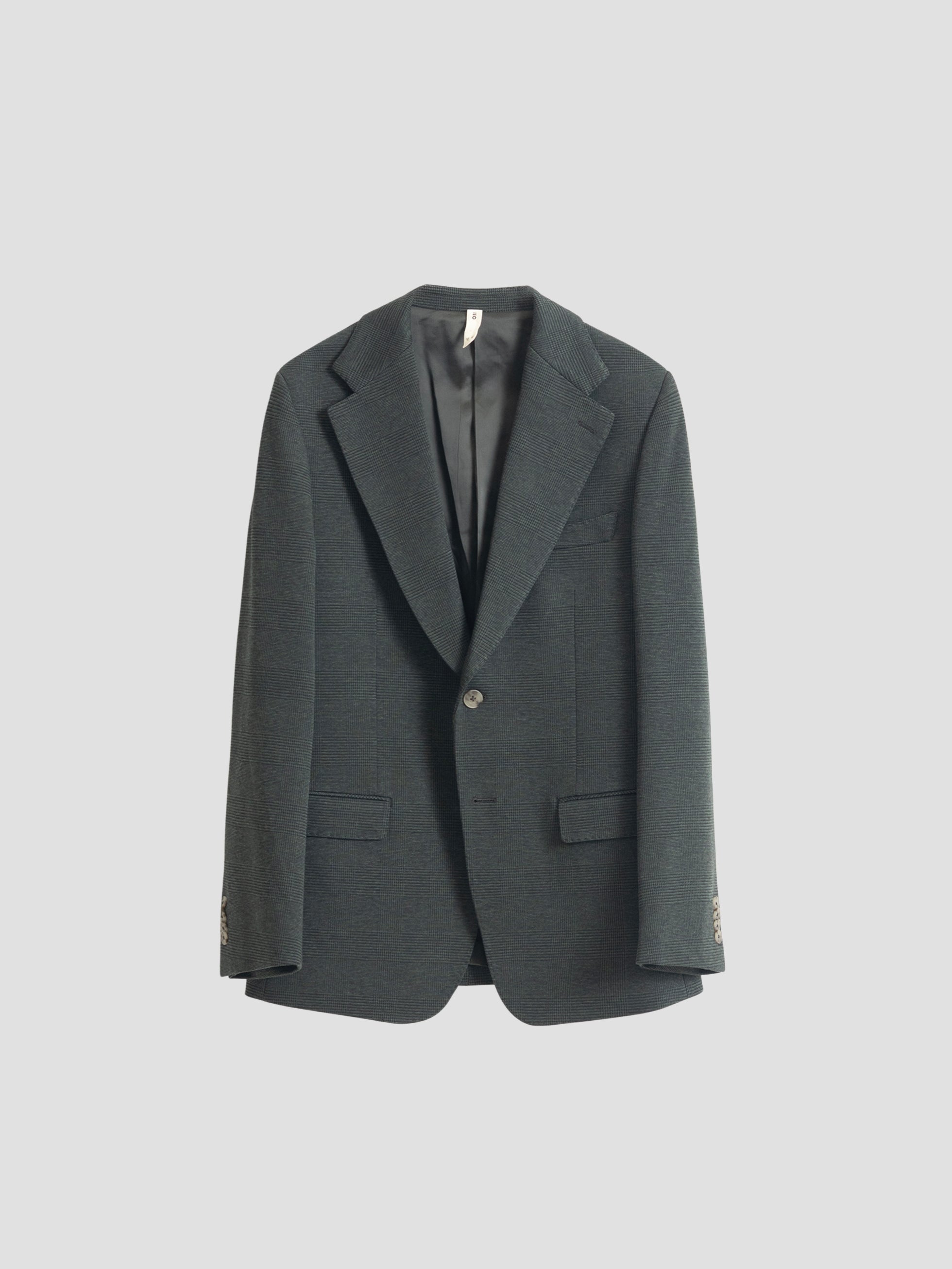 FOREST GREEN UNSTRUCTURED WALES CHECK BLAZER