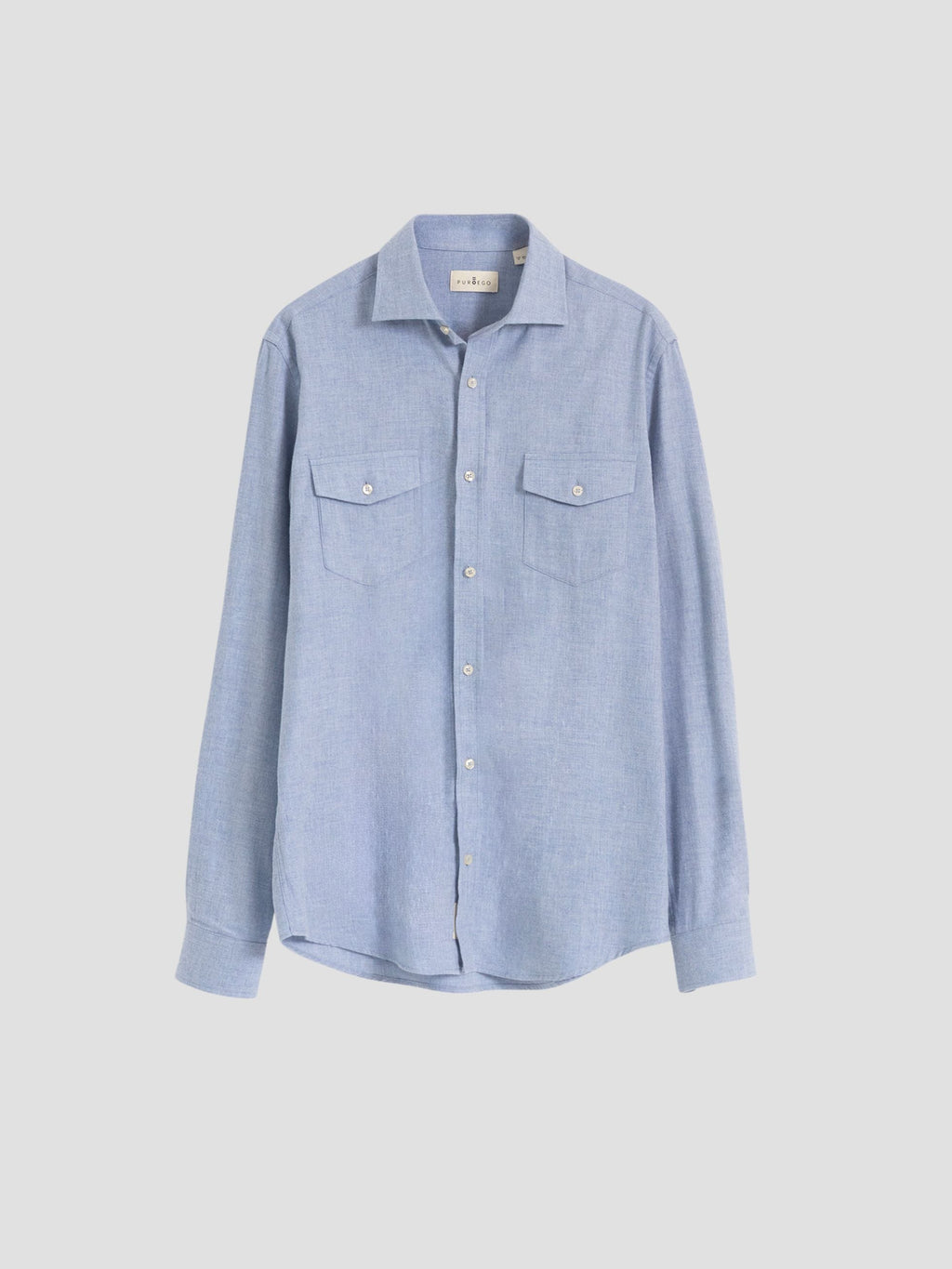 LIGHT BLUE POCKETS SHIRT