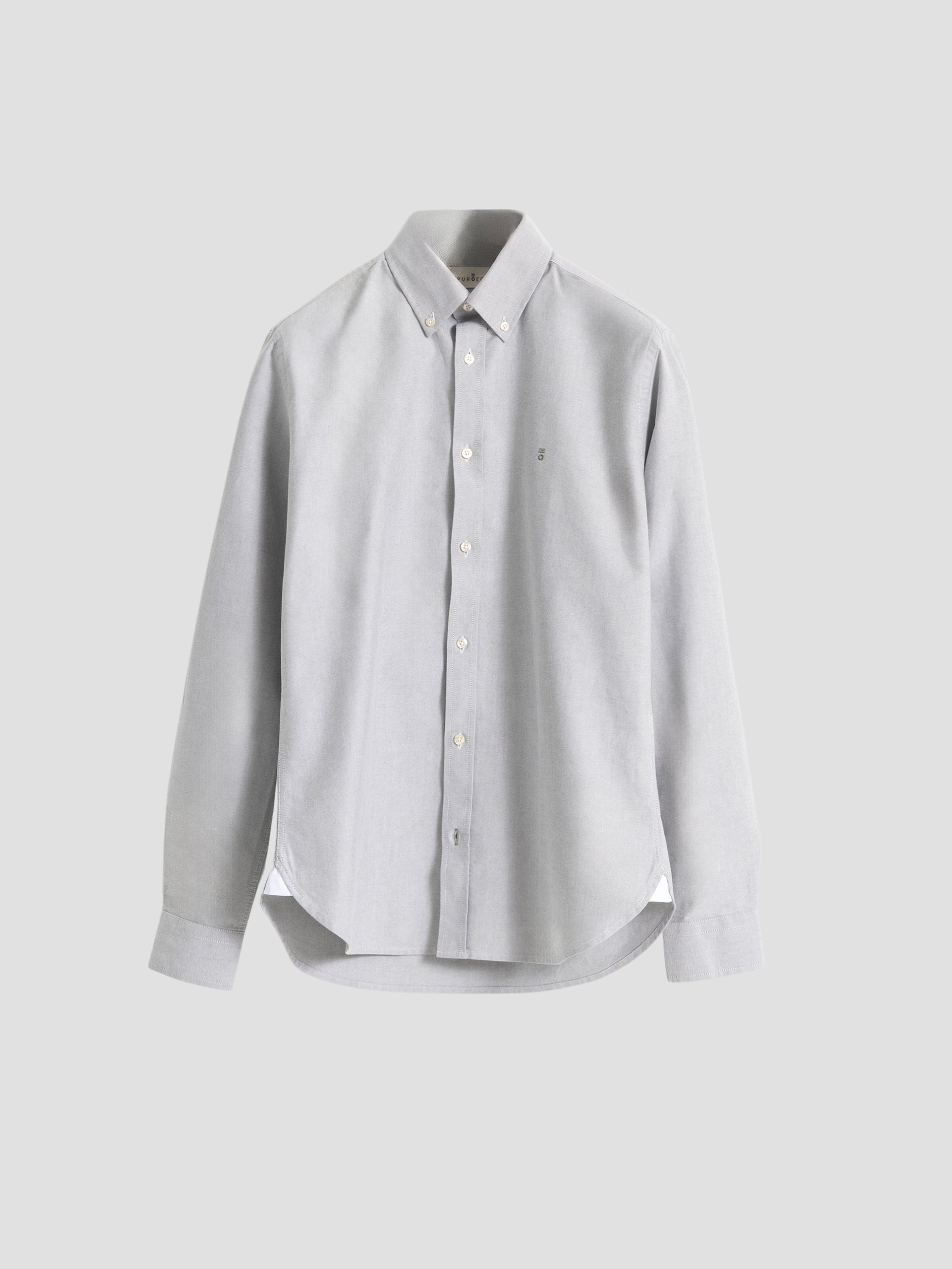 GREEN COTTON OXFORD SHIRT