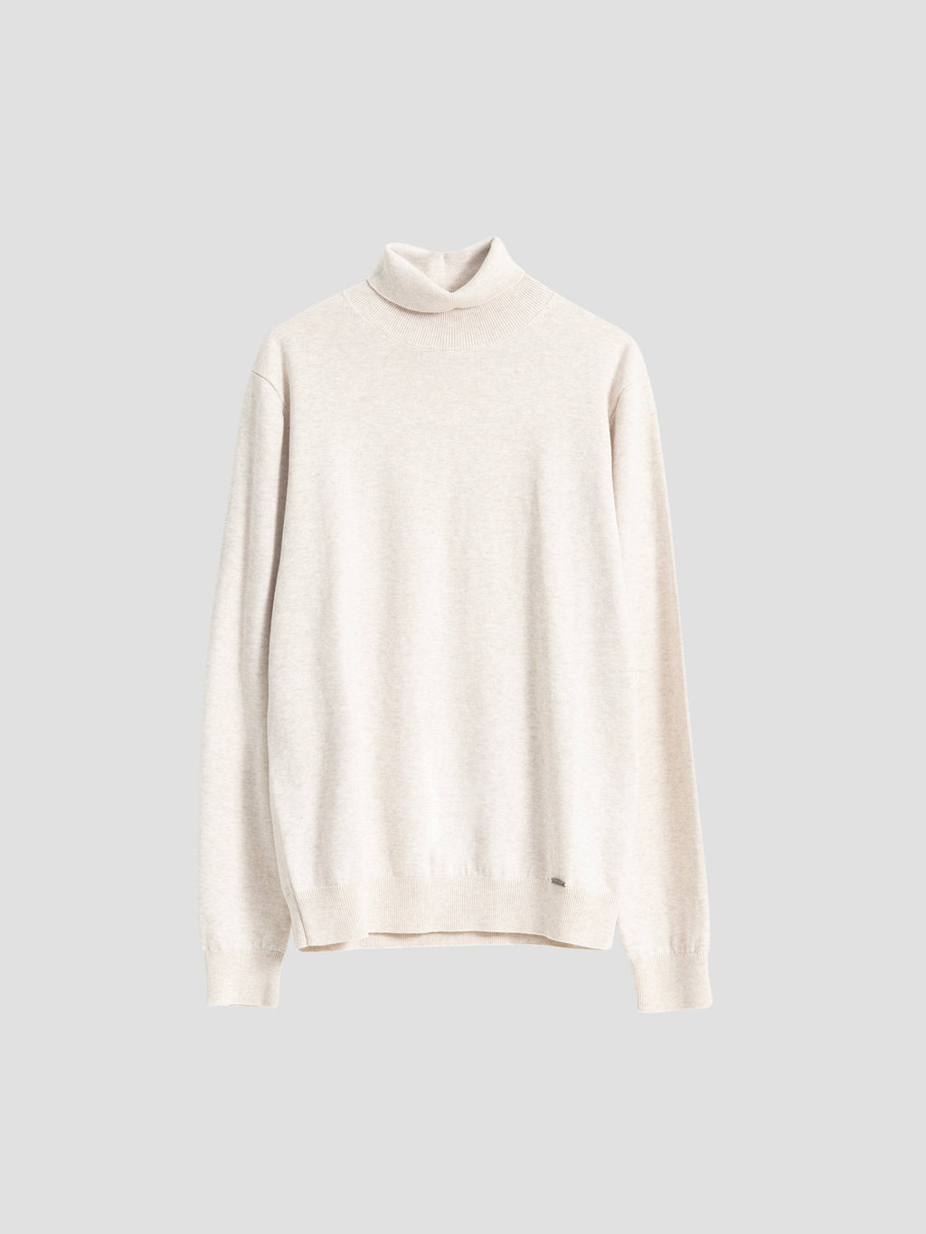 BEIGE TURTLE NECK JUMPER