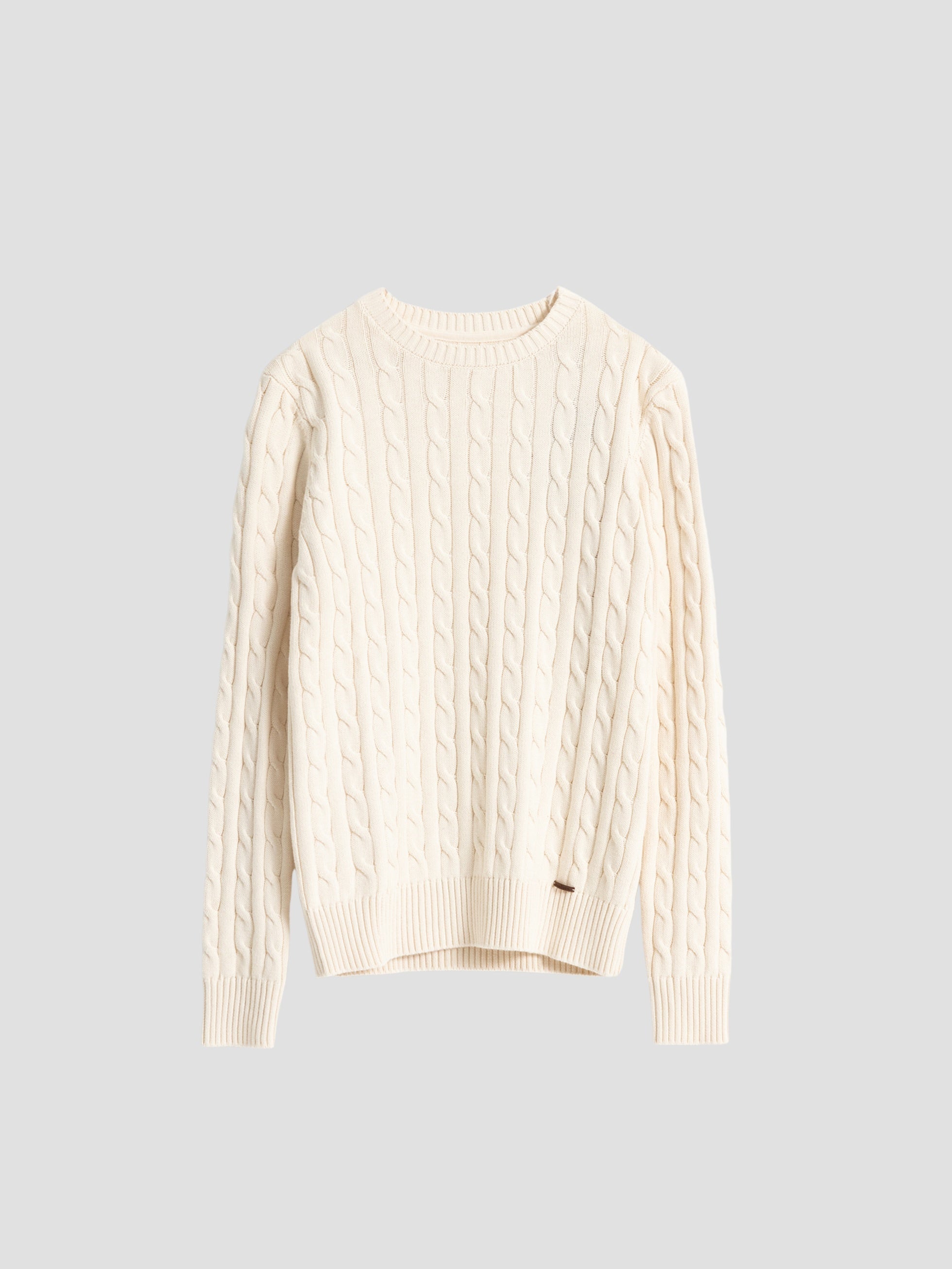 IVORY CABLE KNIT SWEATER